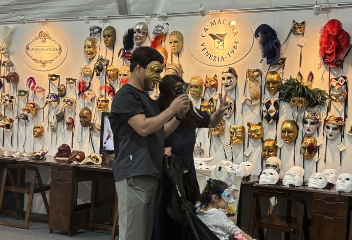  [안동=뉴시스] 안동 탈춤공원 내 마련된 '이탈리아 문화·관광 전시관'. (사진=안동시 제공) 2025.10.01. photo@newsis.com *재판매 및 DB 금지