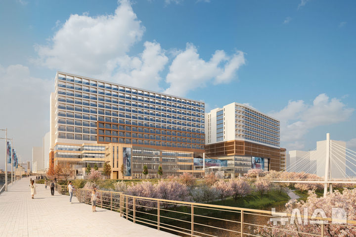 [성남=뉴시스] 성남시 판교 봇들저류지 복합개발사업 조감도(사진=성남시 제공) 2025.10.01.photo@newsis.com