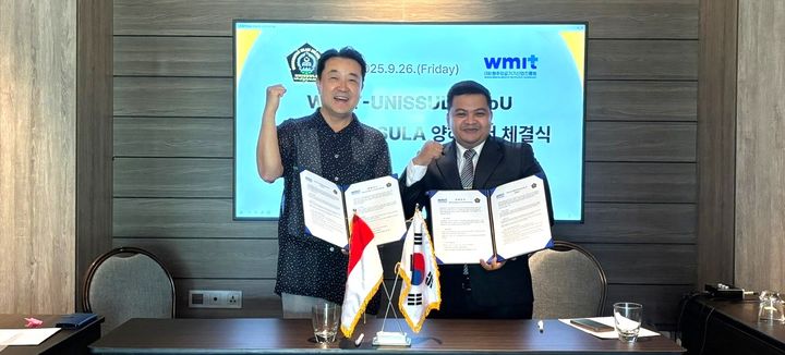 [원주=뉴시스] 업무협약 체결식. (사진=원주의료기기산업진흥원 제공) 2025.10.01. photo@newsis.com *재판매 및 DB 금지