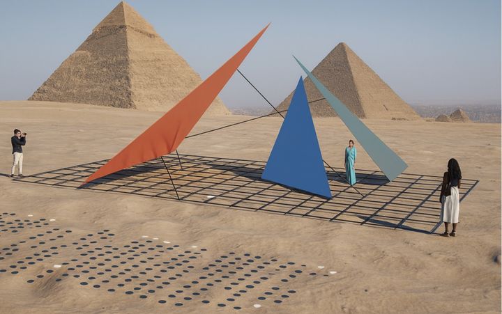 박종규 <영원의 코드(Code of the Eternal> 설치 예시 이미지.. Studio J.Park, 이앤아트 제공 *재판매 및 DB 금지