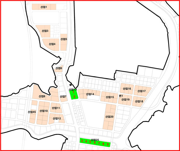 [화성=뉴시스]송산그린시티 남측지구 분양공급토지 필지별 위치도.연두색이 우선분양 공급토지.(사진=화성시 제공)2025.10.02.photo@newsis.com *재판매 및 DB 금지