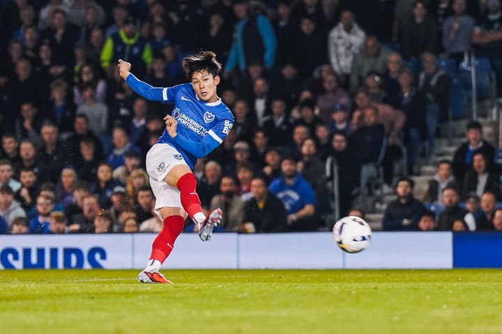 [서울=뉴시스] 잉글랜드 프로축구 챔피언십(2부 리그) 포츠머스의 양민혁. (사진=포츠머스 SNS 캡처) 2025.10.02. photo@newsis.com *재판매 및 DB 금지
