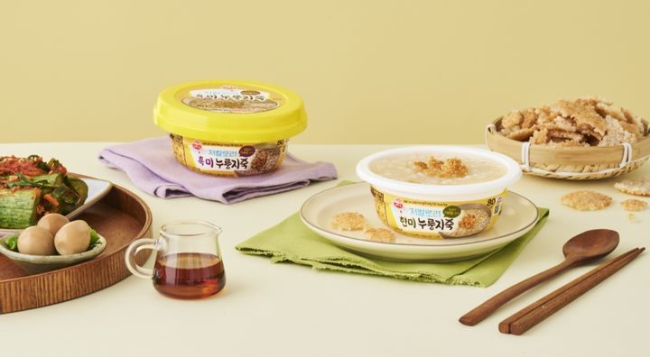 [서울=뉴시스] 오뚜기 라이트앤조이 누룽지죽 2종. (사진=오뚜기 제공) *재판매 및 DB 금지