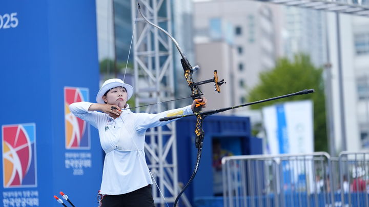 [서울=뉴시스] 한국 양궁 대표팀의 임시현. (사진=대한양궁협회 제공) *재판매 및 DB 금지