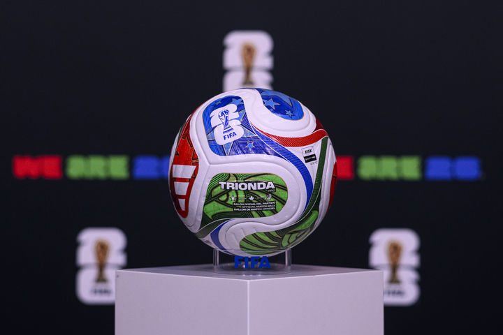 [서울=뉴시스] 2026 국제축구연맹(FIFA) 북중미 월드컵 공인구 트리온다. (사진=FIFA 제공) *재판매 및 DB 금지