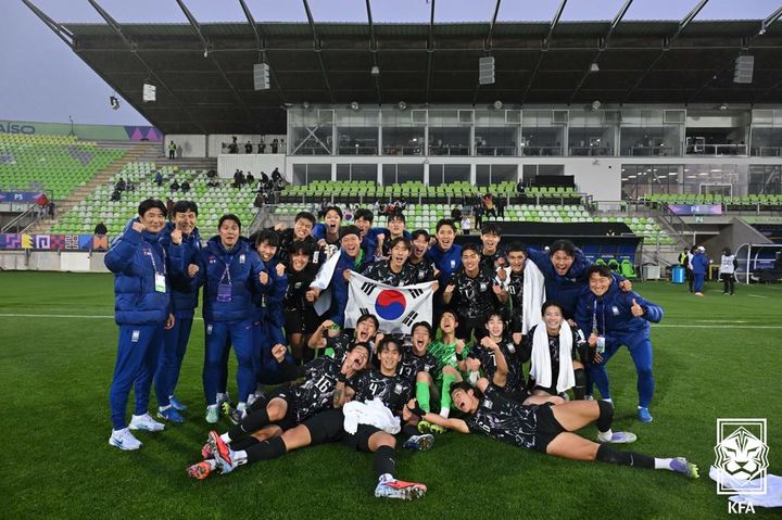 [서울=뉴시스] 한국 20세 이하(U-20) 축구대표팀. (사진=대한축구협회 제공) *재판매 및 DB 금지