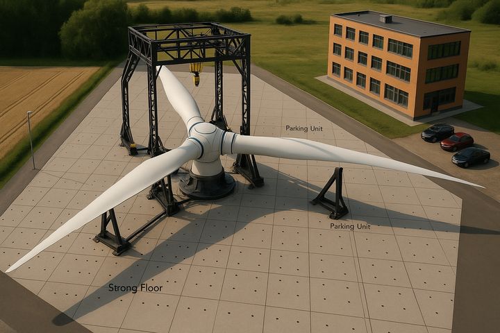 [무안=뉴시스] 전남 해상풍력 핵심부품 시험센터 조감도. (조감도 = 전남도 제공). 2025.10.04. photo@newsis.com *재판매 및 DB 금지