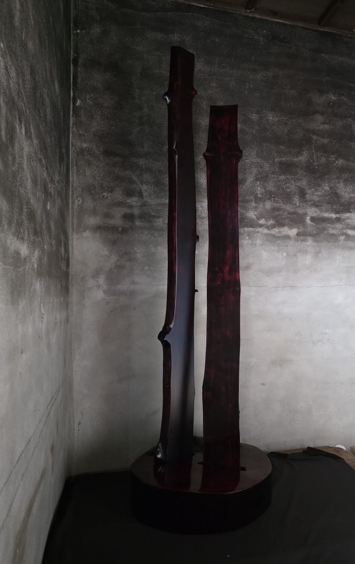 [서산=뉴시스] 나무이야기(목태, 옻칠). 2010. (사진=서해미술관 제공) 2025.10.04. photo@newsis.com *재판매 및 DB 금지