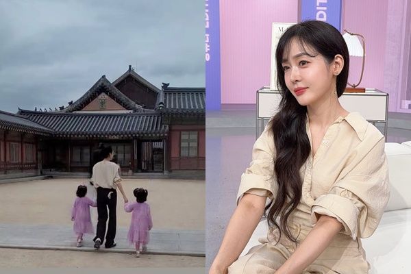 성유리와 쌍둥이 딸