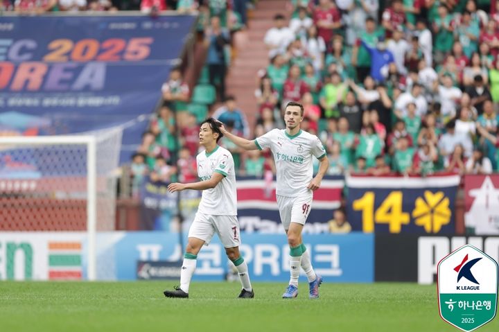 [서울=뉴시스]K리그1 대전, 포항 완파. (사진=한국프로축구연맹 제공)
