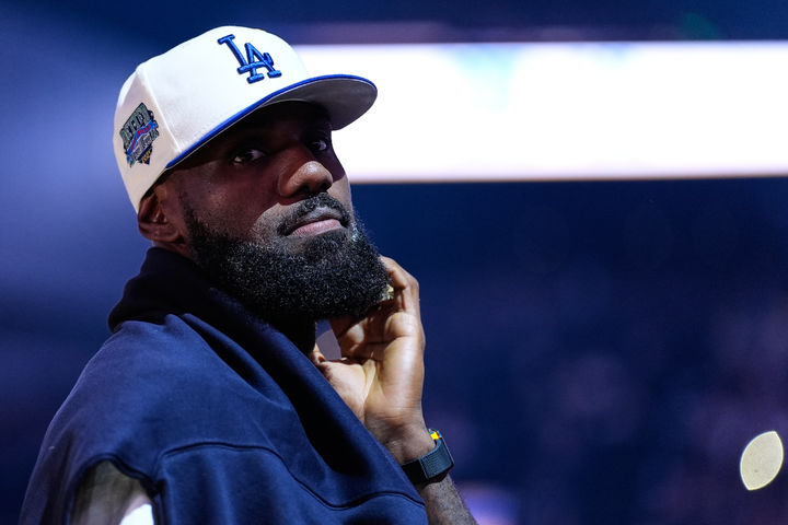 [샌프란시스코=AP/뉴시스] 미국프로농구(NBA) 로스앤젤레스(LA) 레이커스의 르브론 제임스. 2025.10.05.