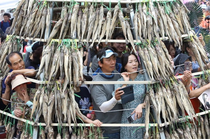 [인제=뉴시스] 9일 인제군(군수 최상기) 오는 10일 용대리 황태축제를 시작으로 17일 합강문화제 등 10월 인제의 가을을 흠뻑 달굴 풍성한 축제들이 잇따라 개최된다 고 밝혔다. 사진은 지난해 황태축제장. 인제군 제공. *재판매 및 DB 금지