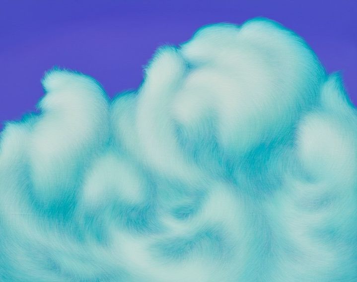 정유미 Yumi Chung 구름 산 Cloud Mountain, 2025 acrylic on canvas 72×91cm Courtesy of the artist Image provided by ATELIER AKI *재판매 및 DB 금지