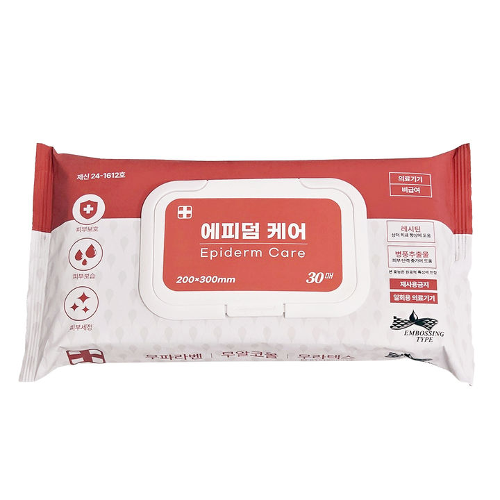 [서울=뉴시스] 엑스퍼트코리아는 기저귀 발진이나 실금으로 인한 피부 손상 환자를 위한 의료용 티슈 '에피덤 케어'를 출시했다고 11일 밝혔다. (사진=엑스퍼트코리아 제공) 2025.10.11. photo@newsis.com *재판매 및 DB 금지