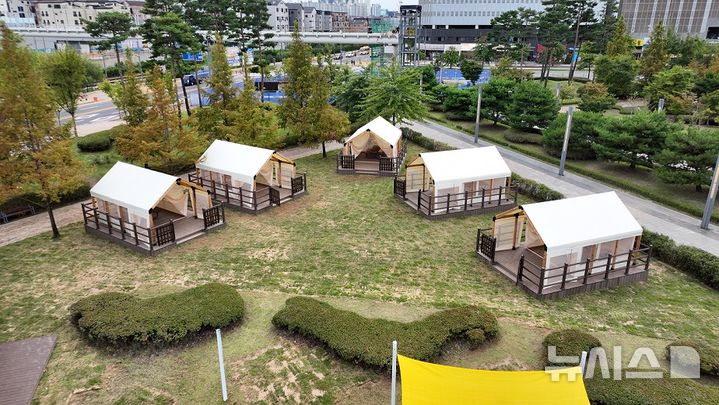 [파주=뉴시스] 경기 파주시 운정호수공원 피크닉장.(사진=파주시 제공)photo@newsis.com