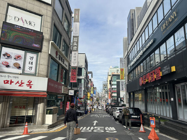 [서울=뉴시스] 신사 세로수길 골목. 2025.10.10. (사진=강남구 제공) *재판매 및 DB 금지