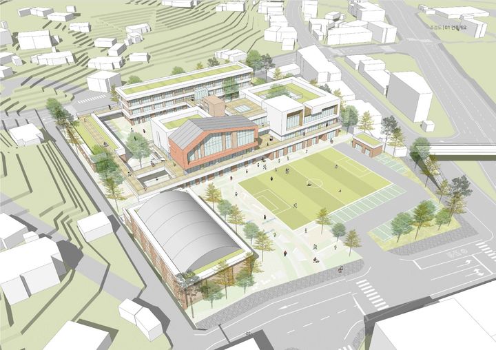 [울산=뉴시스] 구미현 기자 = 울산 웅촌초등학교 조감도 (사진=울산시교육청 제공) photo@newsis.com *재판매 및 DB 금지