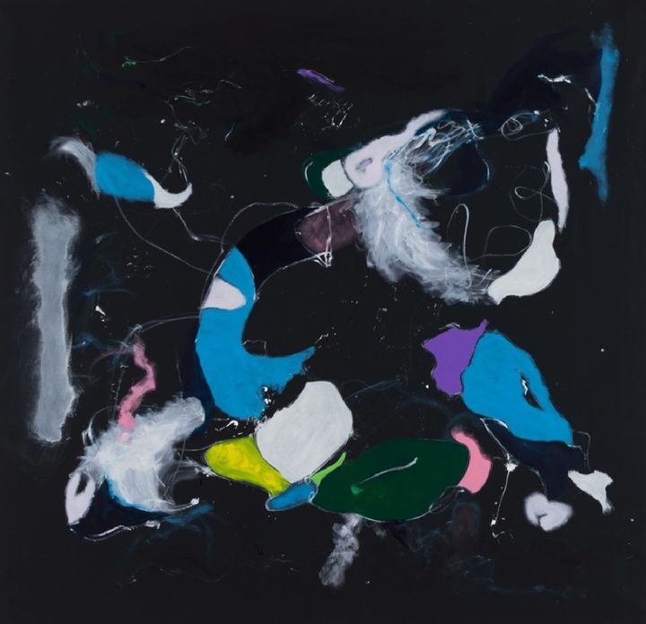 MY Q 마이큐 Traces in Between 사이, 흔적 2025 Acrylic on Canvas 206 x 197cm ⓒ 2GIL29 GALLERY *재판매 및 DB 금지