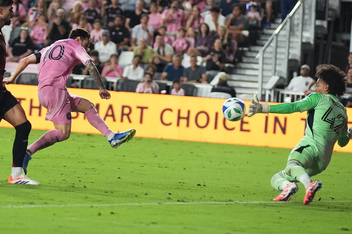 [포트 로더데일=AP/뉴시스]인터 마이애미의 리오넬 메시. 2025.10.11.