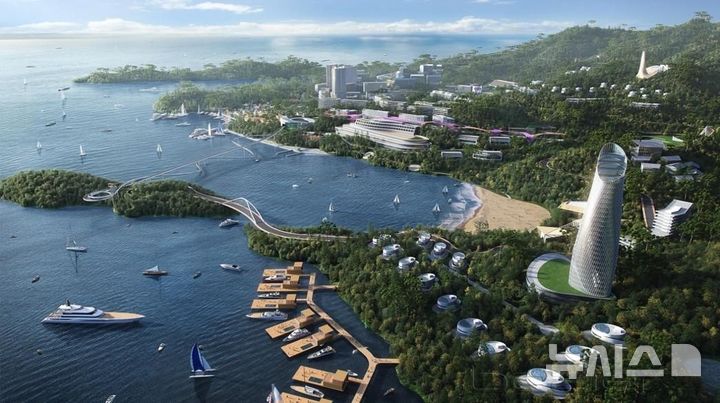 [거제=뉴시스]경남 거제시 장목면 구영리 일원에 조성하는 '거제 기업혁신파크' 조감도.(자료=경남도 제공) 2025.10.12. photo@newsis.com