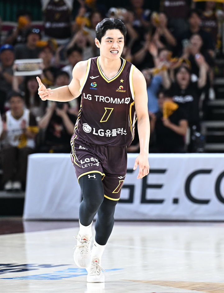 [서울=뉴시스] 프로농구 창원 LG의 유기상. (사진=KBL 제공)