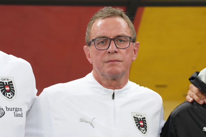 [부쿠레슈=AP/뉴시스]랄프 랑닉 오스트리아 축구대표팀 감독. 2025.10.12.