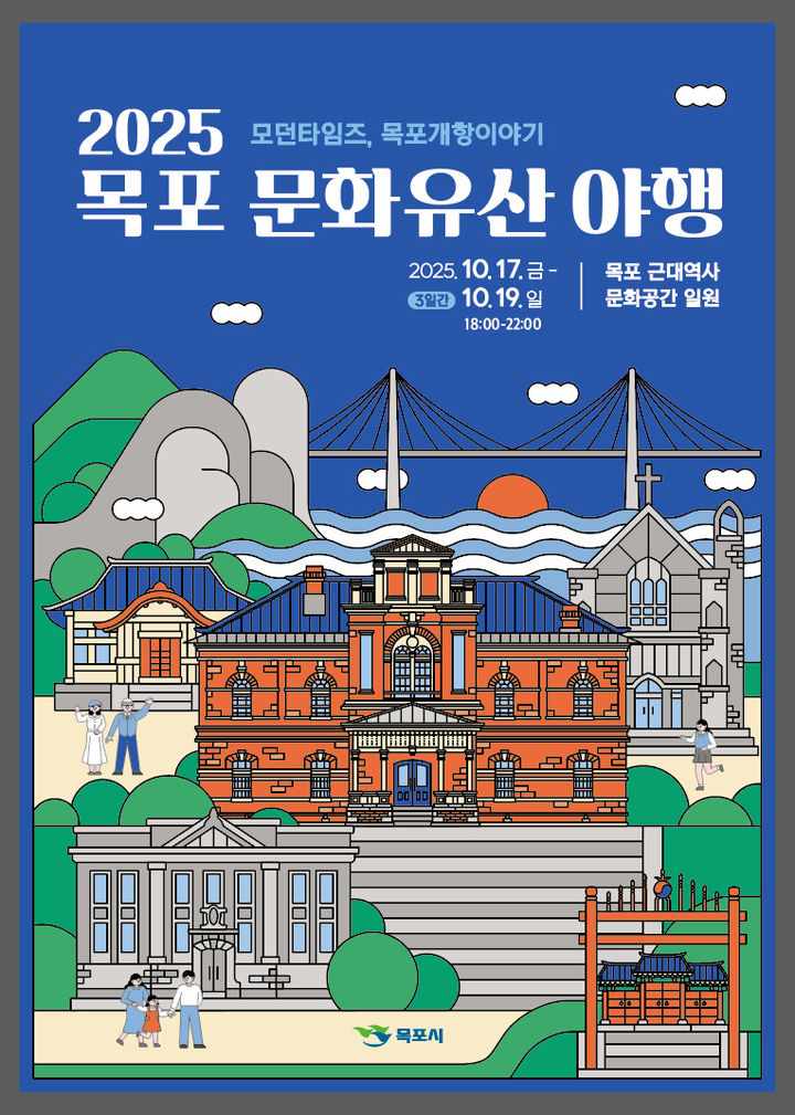 [목포=뉴시스] '목포 문화유산 야행' 포스터. (사진=목포시 제공) 2025.10.13. photo@newsis.com *재판매 및 DB 금지