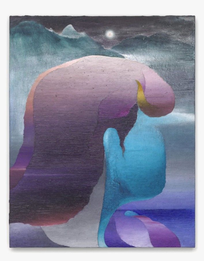 너무 멀리 떠나서 Too far away 2025 캔버스에 혼합재료 50 x 40cm *재판매 및 DB 금지