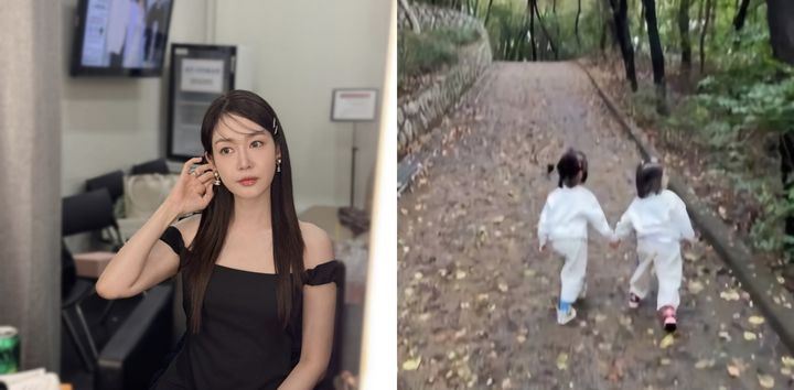 [서울=뉴시스] 그룹 '핑클' 출신 배우 성유리가 쌍둥이 딸의 근황을 공개했다. (사진=성유리 인스타그램 캡처) 2025.10.13. photo@newsis.com *재판매 및 DB 금지