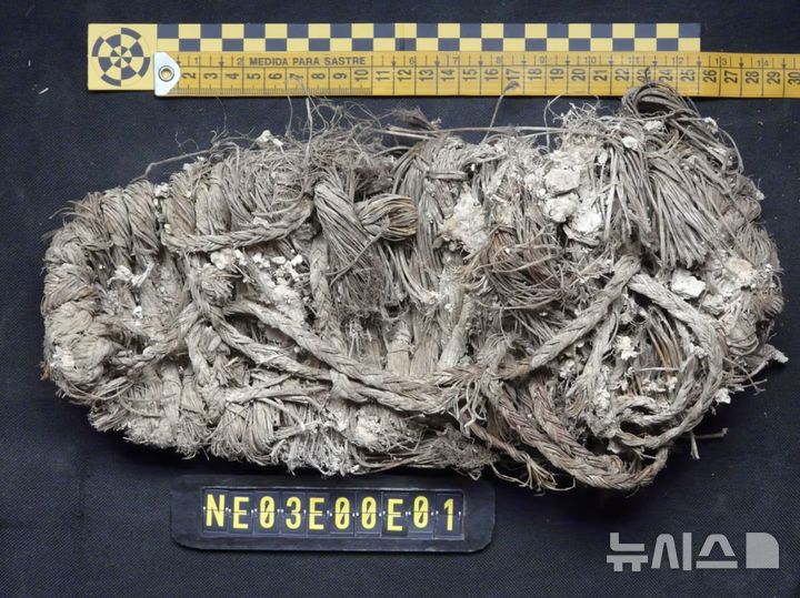 [뉴시스] 연구진이 수염수리 둥지에서 700년 이상 된 샌들을 발견했다. (사진=CNN) 2025.10.10 