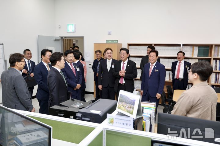 [김해=뉴시스]가야고분군 세계유산관리재단 출범. (사진=김해시 제공). 2025.10.13. photo@newsis.com