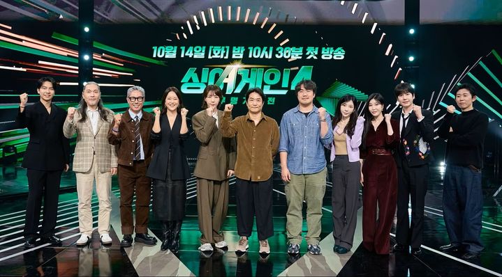 [서울=뉴시스] 14일 온라인으로 진행된 JTBC 음악 오디션 프로그램 '싱어게인-무명가수전 시즌4' 제작발표회에 윤현준 CP, 위재혁 PD, 가수 이승기, 임재범, 윤종신, 백지영, 규현, 태연, 이해리, 프로듀서 코드 쿤스트. 작사가 김이나가 참여했다. (사진=JTBC 제공) 2025.10.14. photo@newsis.com *재판매 및 DB 금지