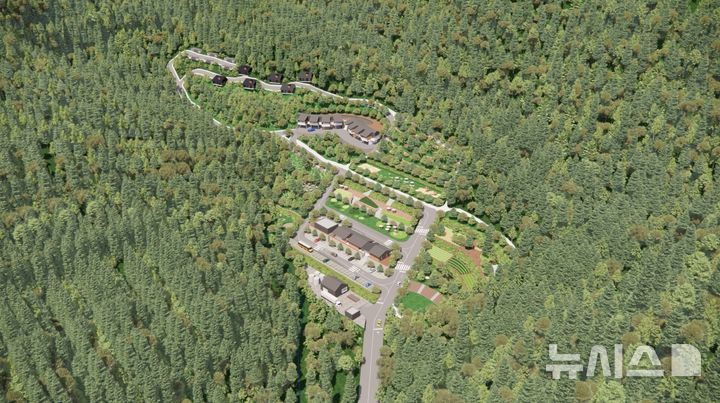 [괴산=뉴시스] 설우산 자연휴양림 조감도 (사진= 괴산군 제공) 2025.10.14. photo@newsis.com *재판매 및 DB 금지