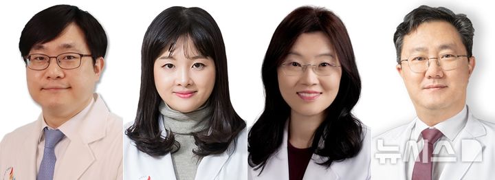 사진설명= 인하대병원 신종범 교수, 인하대병원 차보람 교수, 순천향대학교 부속 부천병원 홍수진 교수, 가천대 길병원 김경오 교수(사진=인하대병원 제공)2025.10.14