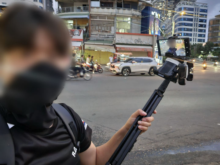 [뉴시스] BJ A씨가 12일 캄보디아 프놈펜 원구단지에서 방송 후 남긴 공지문에 담긴 사진. (사진=숲 캡처) *재판매 및 DB 금지