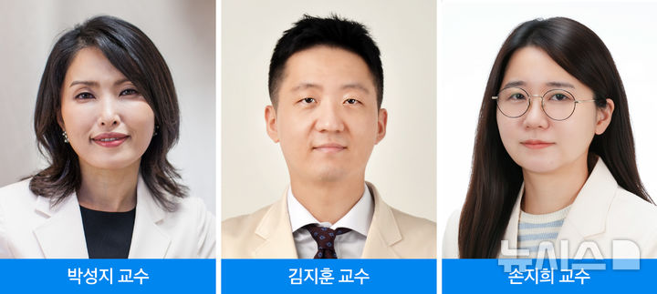 [서울=뉴시스] 왼쪽부터 박성지·김지훈·손지희 삼성서울병원 순환기내과 교수. (사진= 삼성서울병원 제공) 