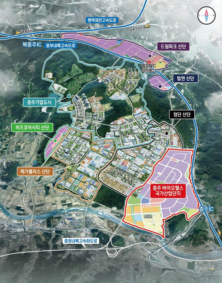 충주 바이오헬스 국가산단 위치도. (사진=충북도 제공) *재판매 및 DB 금지