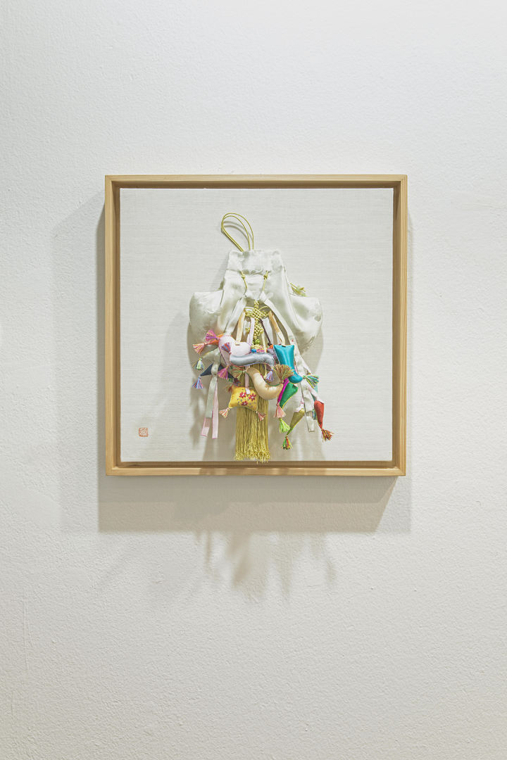 최성미 작가의 장식 복주머니 액자. (사진=남산골한옥마을 제공) *재판매 및 DB 금지