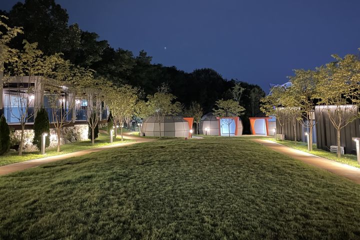 [대구=뉴시스] 대구 남구 앞산 숲속 책 쉼터. (사진=대구 남구 제공) 2025.10.14. photo@newsis.com *재판매 및 DB 금지