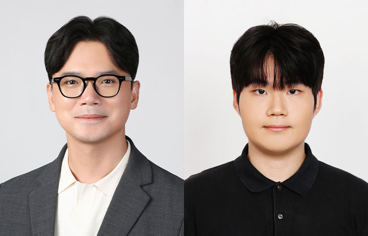 [서울=뉴시스] (왼쪽부터) 김성준 동국대 전자전기공학부 교수 (교신저자), 변웅빈 동국대 전자전기공학과 석사과정생 (제1저자). (사진=동국대 제공) 2025.10.14. photo@newsis.com *재판매 및 DB 금지