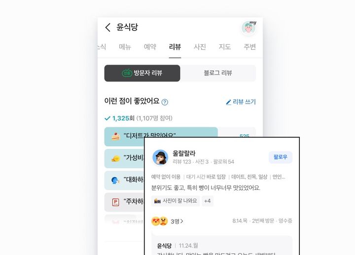 [서울=뉴시스] 네이버 장소 정보 플랫폼 '플레이스' (사진=네이버 플레이스 캡처) *재판매 및 DB 금지