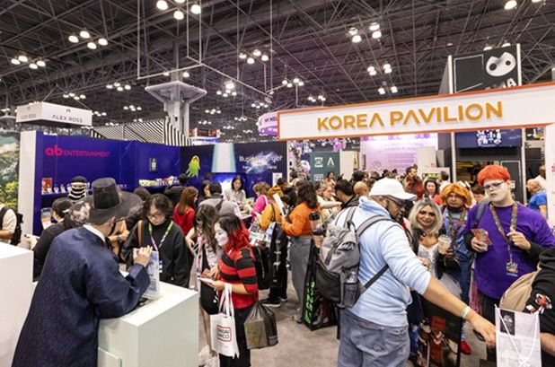 한국콘텐츠진흥원이 지난 9일부터 12일까지 나흘간 미국 뉴욕에서 열린 '2025 뉴욕 코믹콘(New York Comic Con 2025)'에 한국공동관을 운영했다. (사진=콘진원 제공) *재판매 및 DB 금지