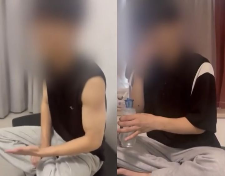 [뉴시스] 고문 끝에 숨진 대학생이 협박 당하고 강제 마약 투여 당하는 모습. (사진=JTBC 보도화면 캡처) *재판매 및 DB 금지