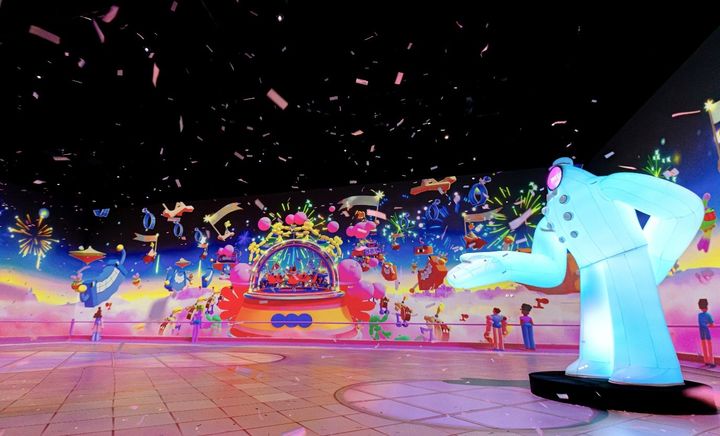 코스믹 리조트의 첨단 미디어아트와 체험형 콘텐츠. (사진=이지위드 제공) *재판매 및 DB 금지