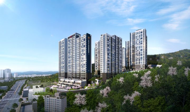 [부산=뉴시스] 동원개발의 부산 더파크 비스타동원 투시도(사진=동원개발 제공) 2025.10.16. photo@newsis.com *재판매 및 DB 금지