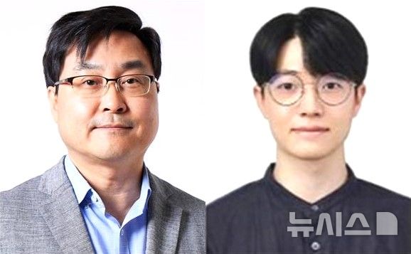 [포항=뉴시스] 송종욱 기자 = 포스텍 화학공학과·배터리공학과 김원배 교수와 화학공학과 통합 과정 하중섭씨 연구팀이 수소 저장·운송 없이 암모니아를 사용해 연료 전지 성능을 25% 향상하는 기술을 개발했다. 사진은 포스텍 화학공학과·배터리공학과 김원배 교수(왼쪽)와 화학공학과 통합 과정 하중섭씨. (사진=포스텍 제공) 2025.10.16. photo@newsis.com