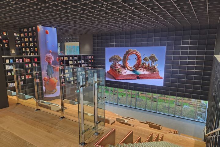 [화성=뉴시스]화성동탄중앙도서관 내부 전경.(사진=화성시 제공)2025.10.16.photo@newsis.com *재판매 및 DB 금지