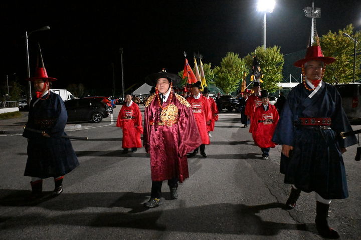 [평창=뉴시스] '조선왕조실록·의궤 오대산사고본 환지본처' 기념 행사 (사진=평창군 제공) 2025.10.17. photo@newsis.com *재판매 및 DB 금지