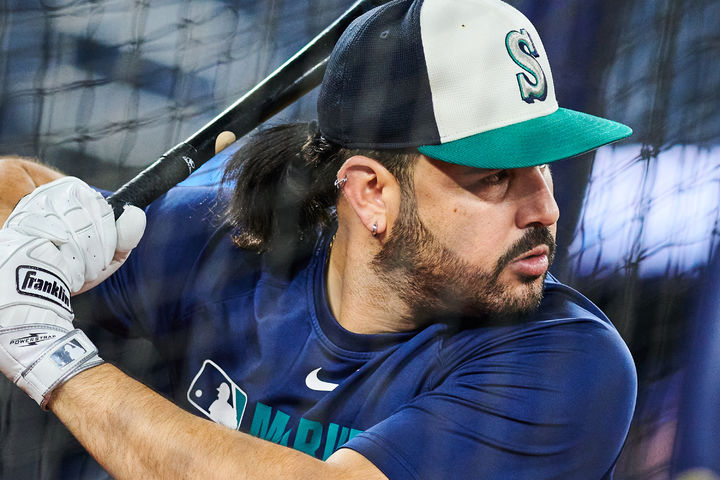 [토론토=AP/뉴시스] 친정팀 메이저리그 신시내티 레즈와 계약한 에우헤니오 수아레스. 사진은 시애틀 매리너스 시절 수아레스. 2025.10.19.