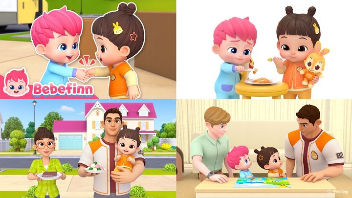 [서울=뉴시스] 더핑크퐁컴퍼니의 애니메이션 '베베핀'의 새 캐릭터 '민지'. (사진=더핑크퐁컴퍼니 제공) 2025.10.20. photo@newsis.com *재판매 및 DB 금지